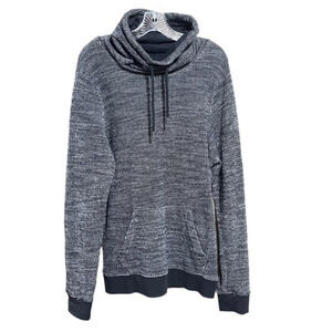 Aeropostale Funnel Neck Turtleneck Pullover Black Gray Medium